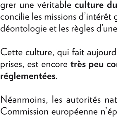 Dépliant - Profession réglementées en droit de la concurrence - DALDEWOLF - détail - paragraphe - Hugues de Castillo